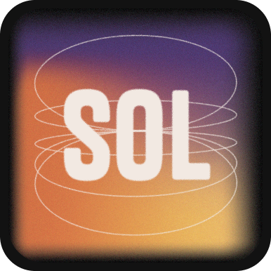 Sol app icon — dark